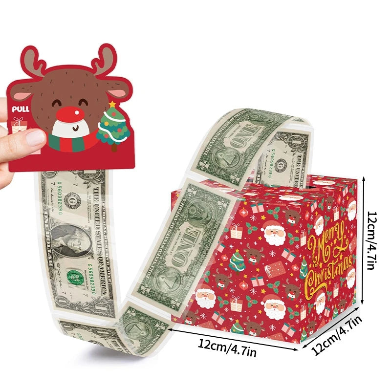 Christmas Money Gift Box Christmas Party Favors Gifts 2025 Navidad Suprise for Friends New Year Party Accessories