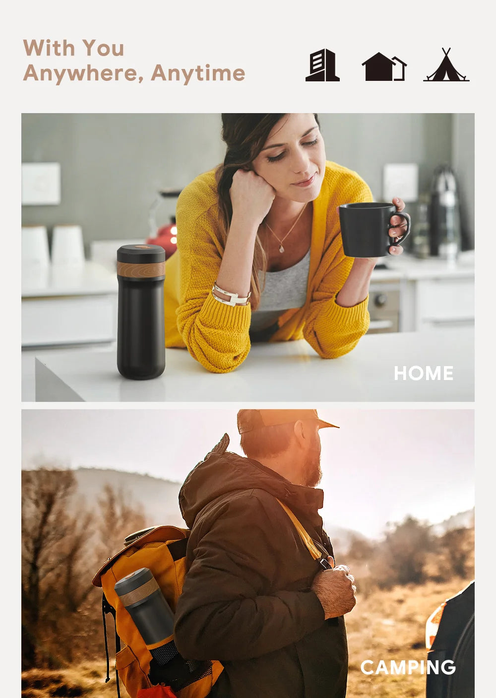 Portable Coffee Maker Stainless Steel