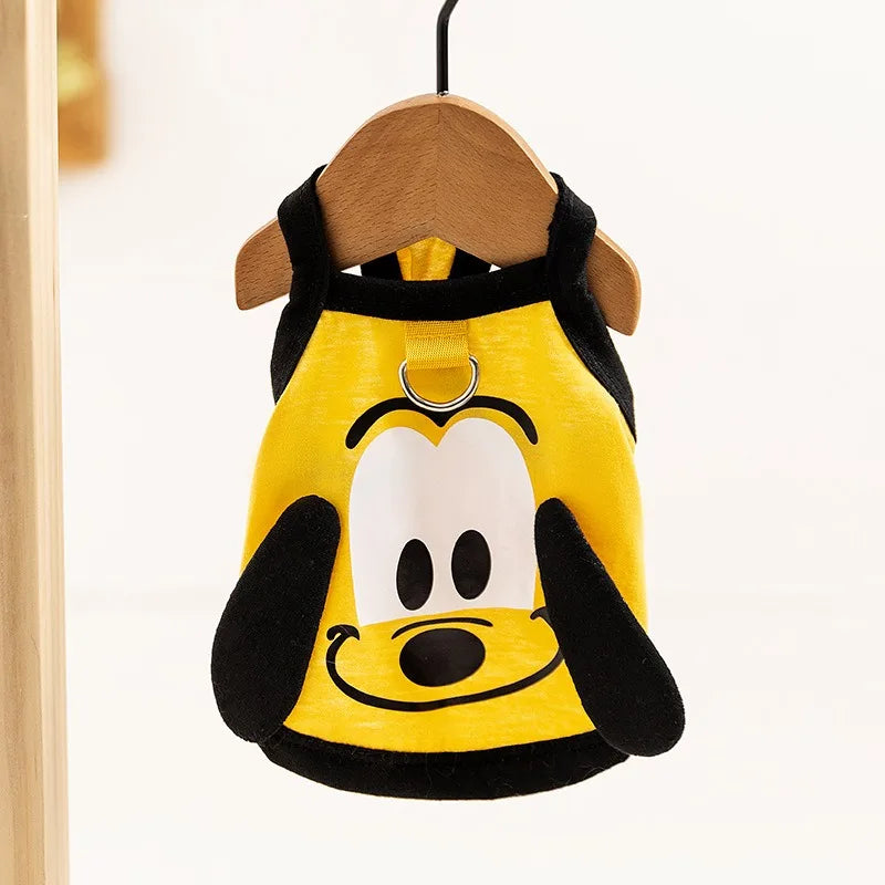Three-dimensional Ears Puppy Sling 2025 Summer New Dog Clothes Cute Wind Teddy Vest Bichon Casual Clothes