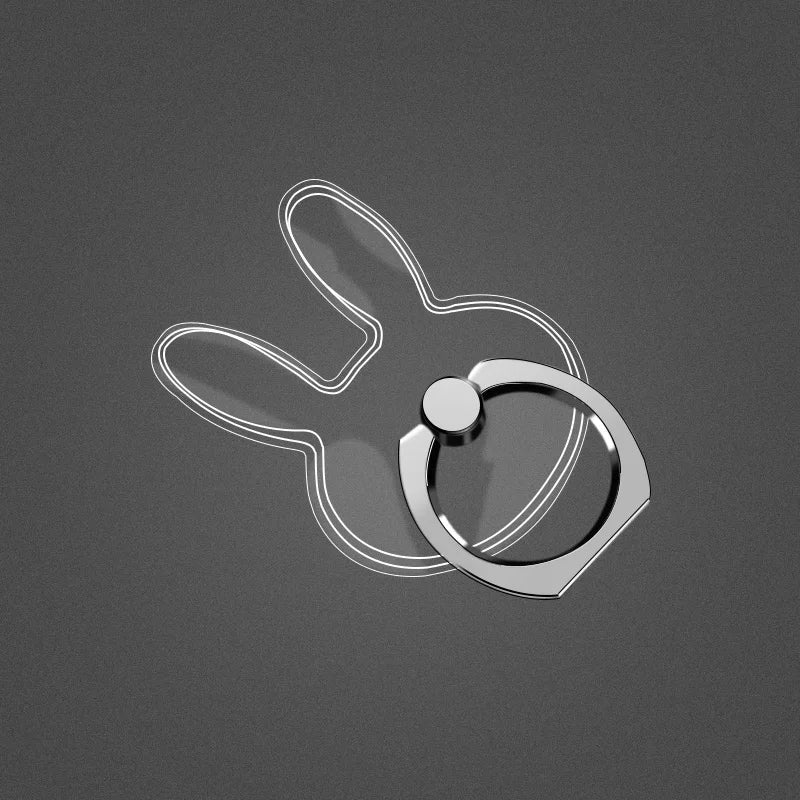 Finger Ring Mobile Phone Smartphone Stand Holder For iPhone X Samsung cell Smart  transparent Phone Ring holder Car Mount Stand