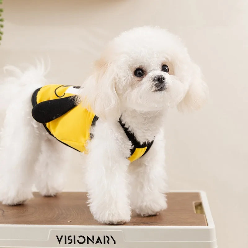 Three-dimensional Ears Puppy Sling 2025 Summer New Dog Clothes Cute Wind Teddy Vest Bichon Casual Clothes