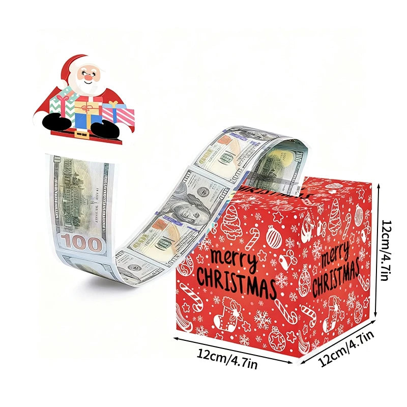 Christmas Money Gift Box Christmas Party Favors Gifts 2025 Navidad Suprise for Friends New Year Party Accessories