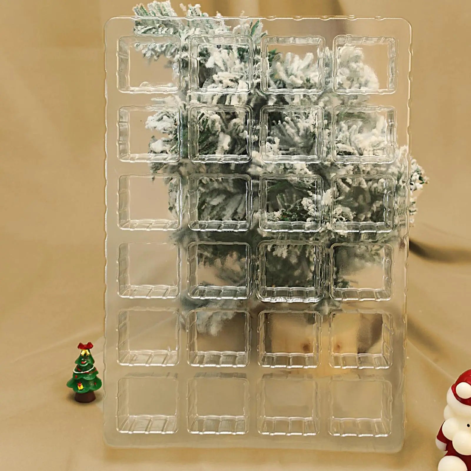 24 Days Refillable Christmas Advent Calendar with Treat Boxes, Holiday Countdown for Home Decor & Family Activities for Kids