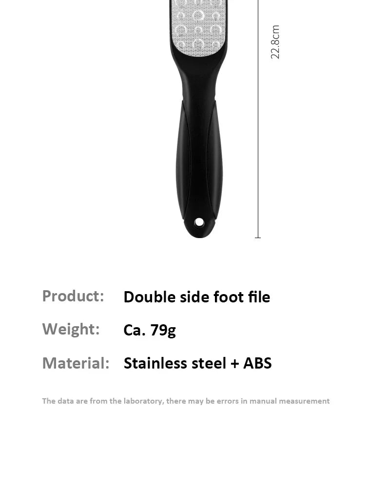 Heavy Duty Foot File-Medical Grade 304 Stainless Steel, Dual Sided Callus Remover for Pedicure, Dead Skin & Scar Treatment Tool