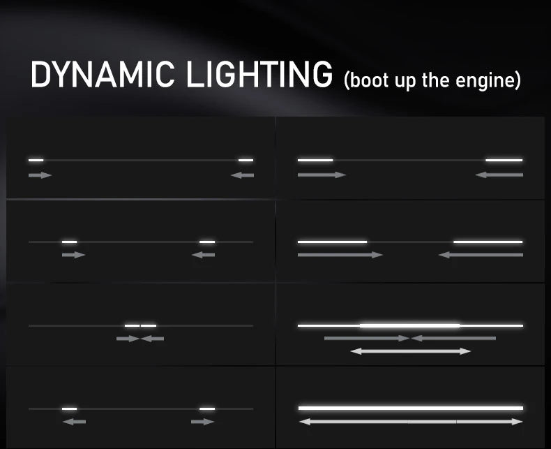 Dynamic Led Car Hood Light Strip With Turn Signal Indicator Flexbile Engine Hood Guide Decorative DRL Daytime Running Lights 12V