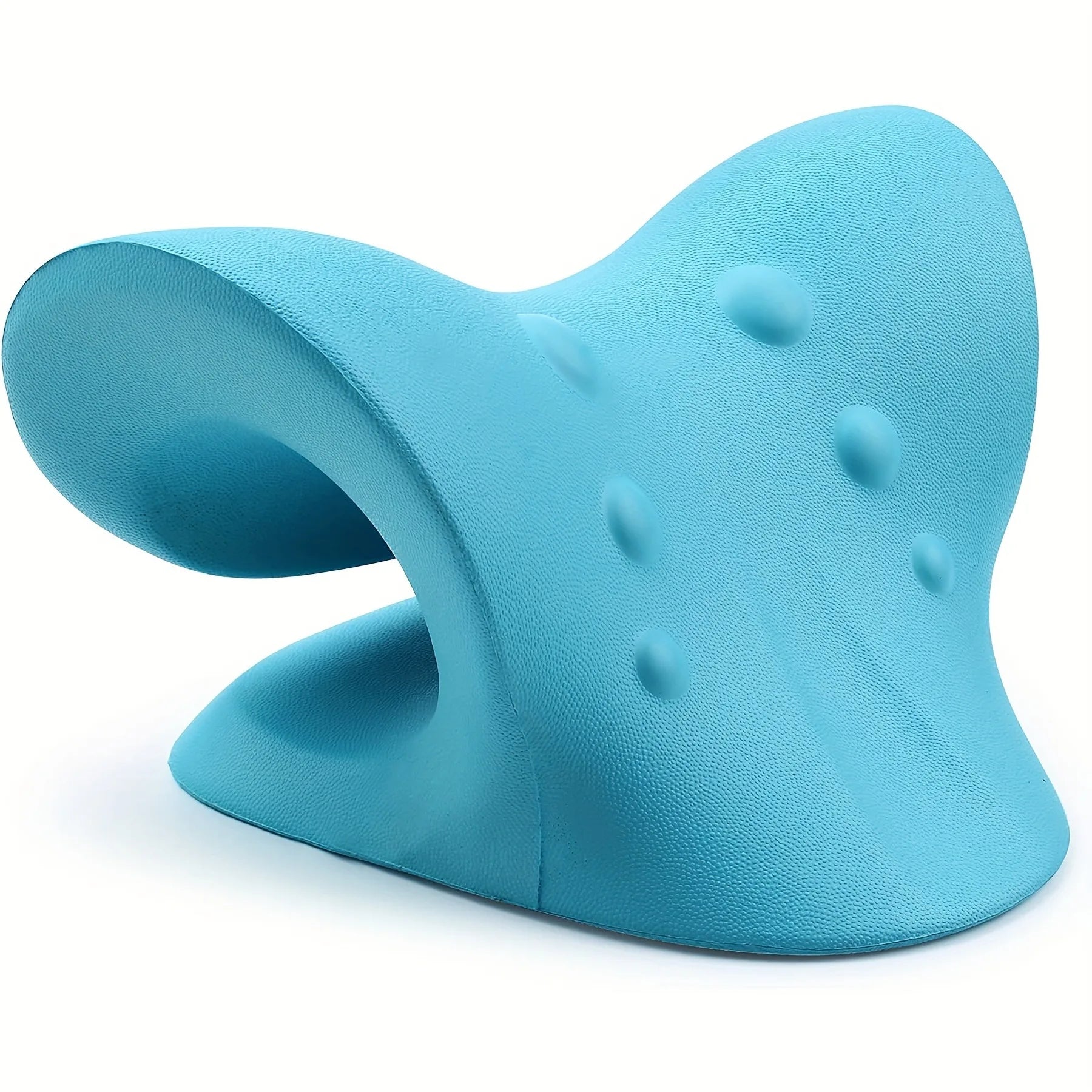 Eva Neck And Shoulder Relaxer, C-Shape Cervical Traction Device, Relax Spine Alignment, Chiropractic Pillow Stretcher Massager
