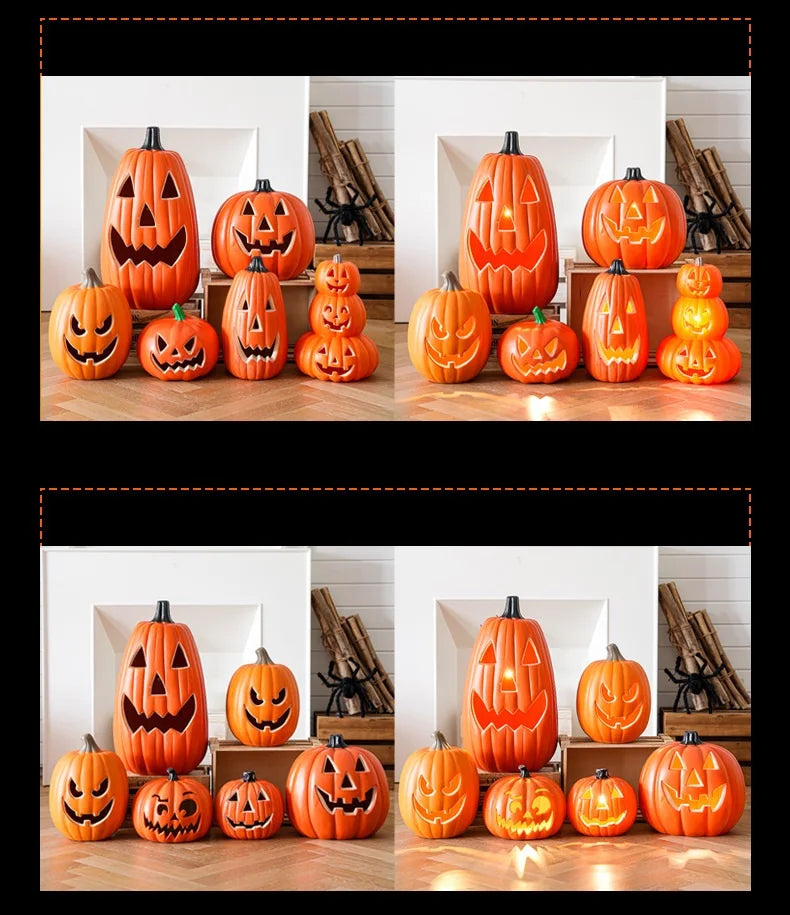 Pumpkins Lamp Halloween Decoration For Home Yard Garden Outdoor Decor Hallowen Horror House Skull Party Props Glow in The Dark
