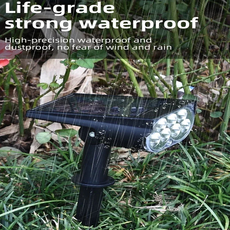 Ultra bright 7LED Solar Light Spotlights Outdoor Landscape Wall Light Waterproof 150° Adjustable Lawn Garden Yard Decor Lighting