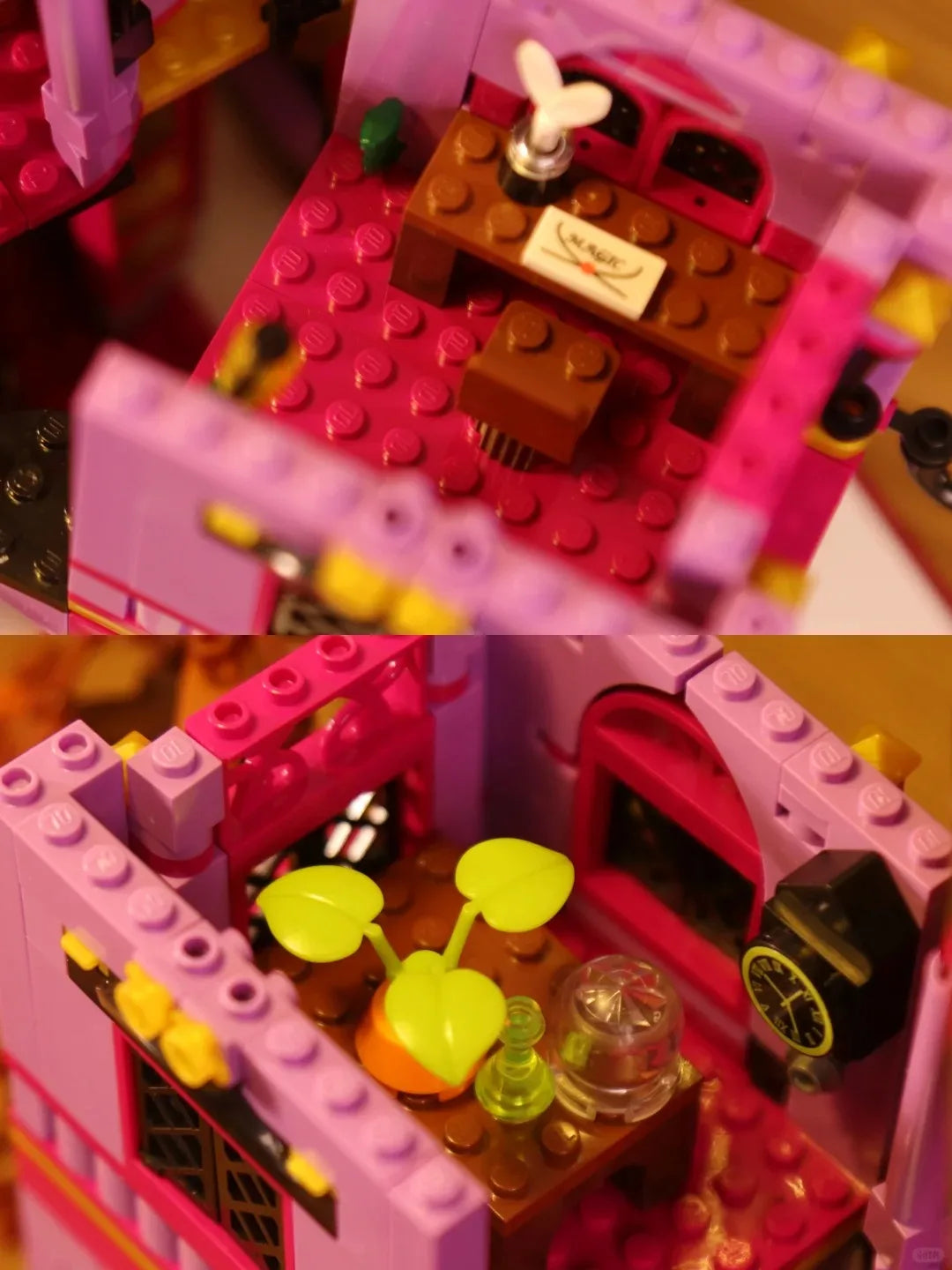 Mini Bricks1366PCS Creative Expert Magic Shop Building Blocks Assembly Model Lighting Street View Castle DIY Toy Christmas Gift