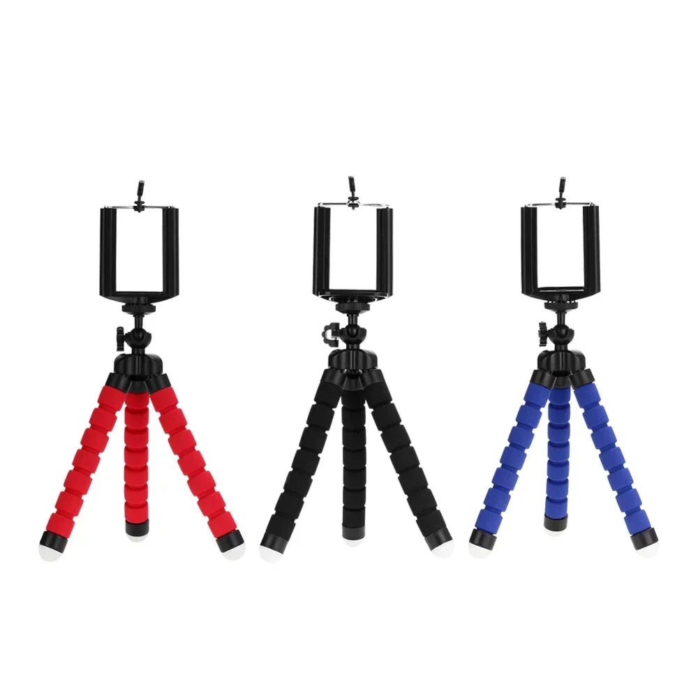 Octopus tripod stand for phone mini portable sponge holder Clip Sport digital camera mount adjustable mobile camera accessories