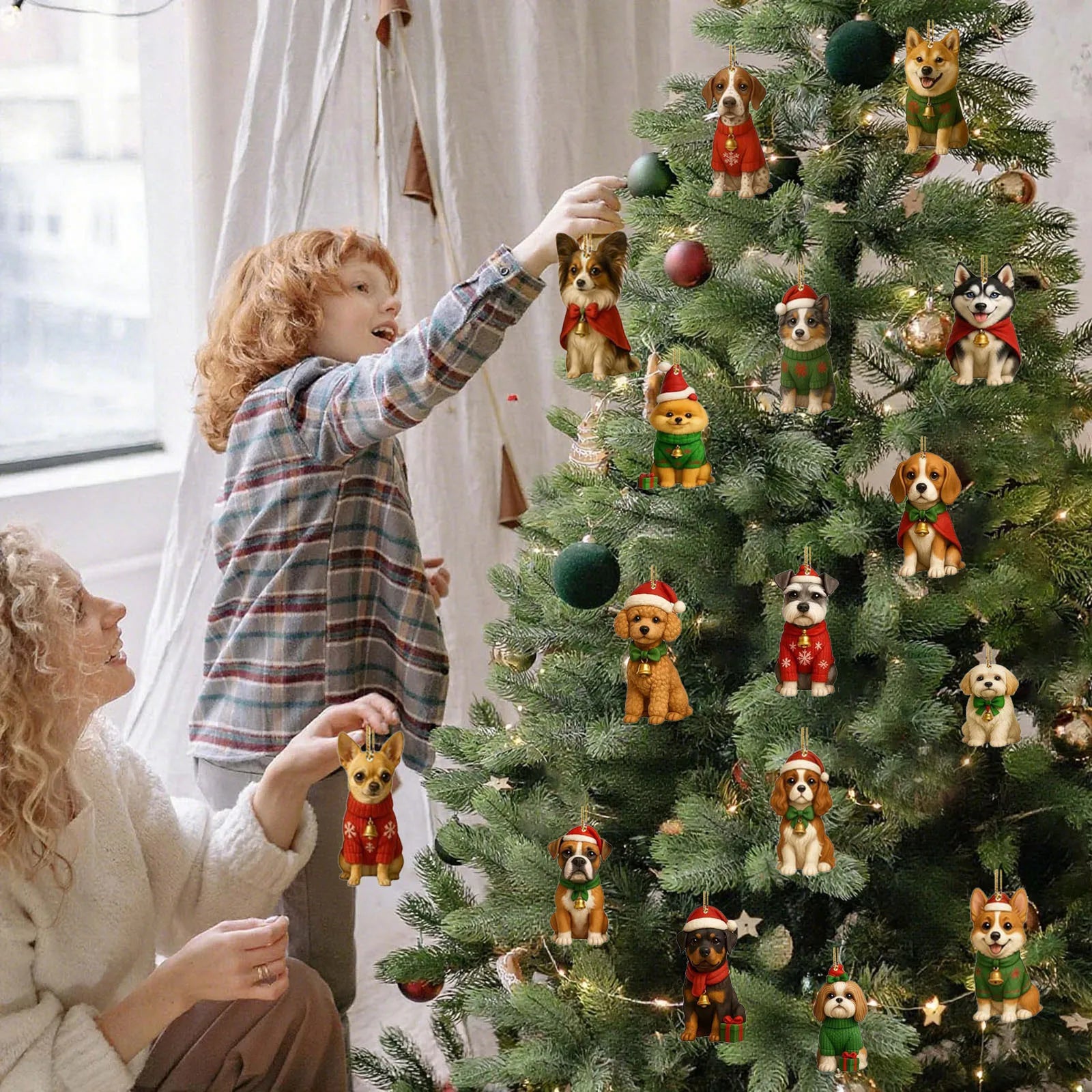 2025 Dachshunds 24 Days Christmas Countdown Calendar Dachshunds Figure Ornaments Xmas Advent Calendar Xmas Gifts for Dog Lover