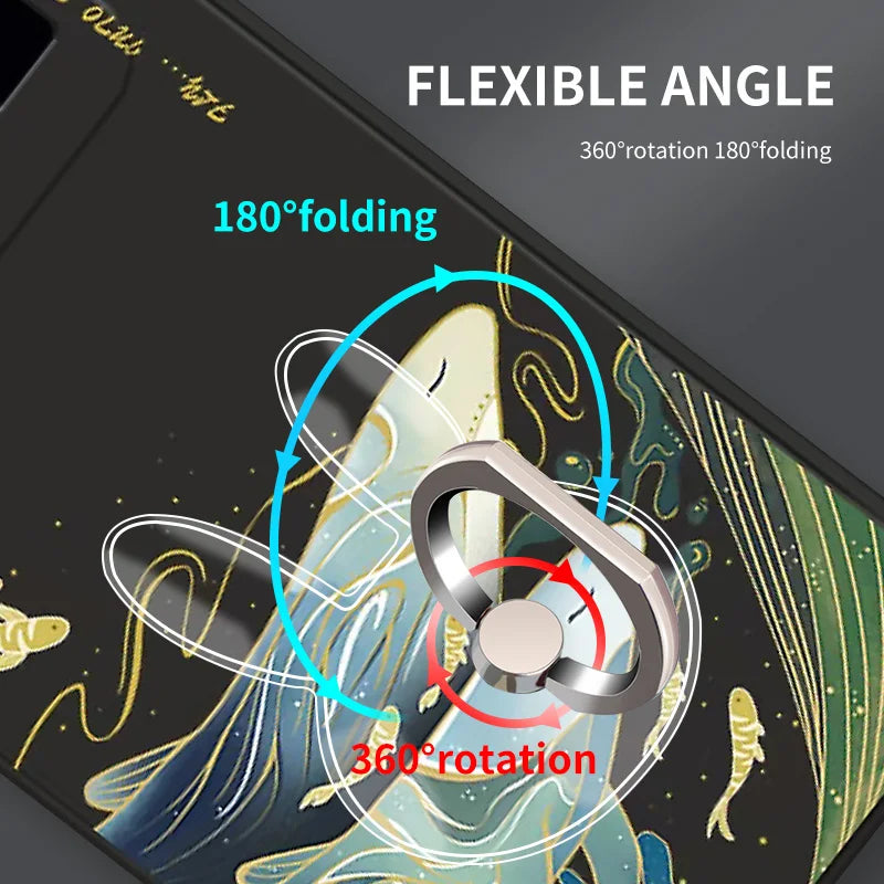 Finger Ring Mobile Phone Smartphone Stand Holder For iPhone X Samsung cell Smart  transparent Phone Ring holder Car Mount Stand