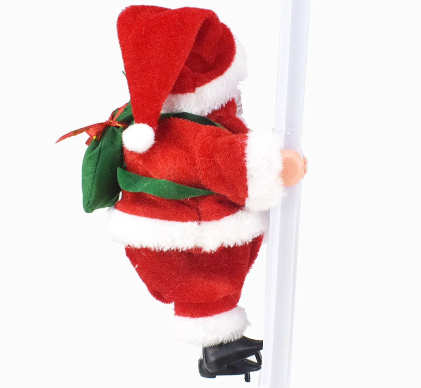 Funny Electric Santa Claus Climb Up and Down Climbing Santa With Light Music For Home Shop Xmas Wall Window Hanging Decor