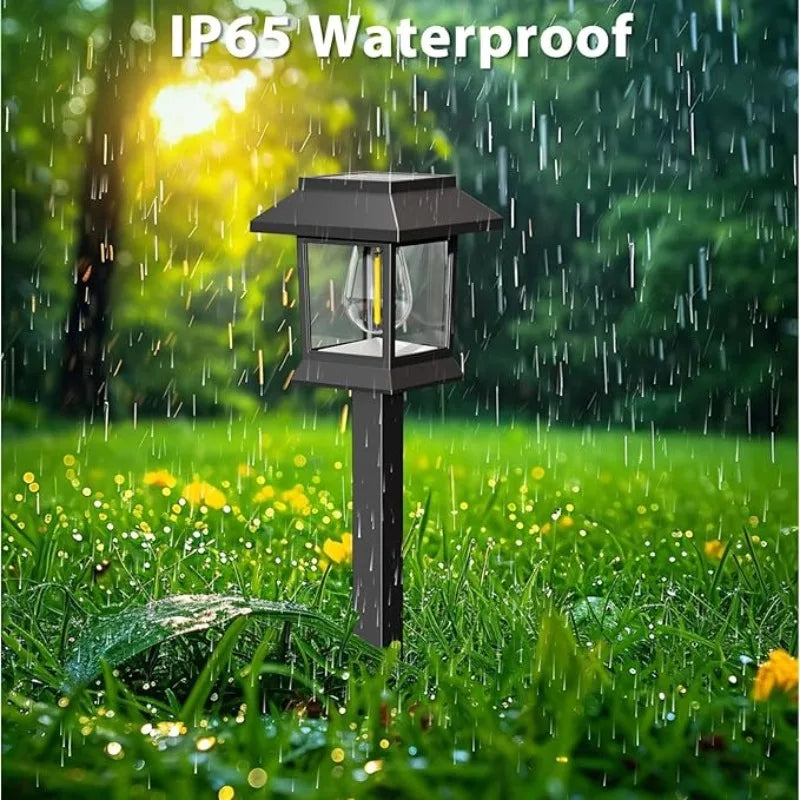 Outdoor Garden 1/2/6/12PCS Retro Solar Waterproof Signs for Courtyard Solar Lights Landscape Grassland Corridors