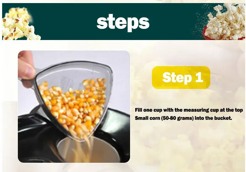 Mini popcorn machine