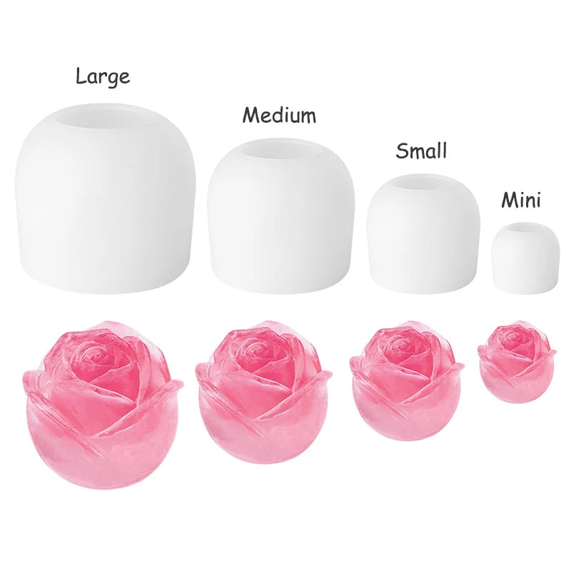 Valentine Day Flower Soft Silicone Rose Molds