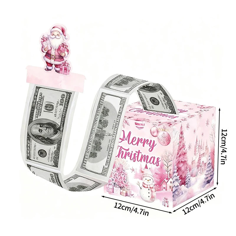 Christmas Money Gift Box Christmas Party Favors Gifts 2025 Navidad Suprise for Friends New Year Party Accessories