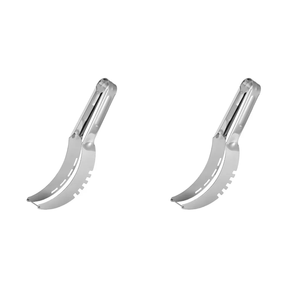 Stainless Steel Safe Efficient Watermelon Slicer Server with Non-Slip Handle Fruit Divider Watermelon Slicer Cutter Fruit Tools
