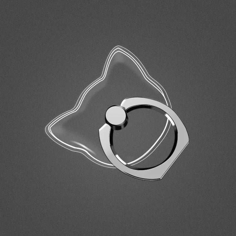 Finger Ring Mobile Phone Smartphone Stand Holder For iPhone X Samsung cell Smart  transparent Phone Ring holder Car Mount Stand