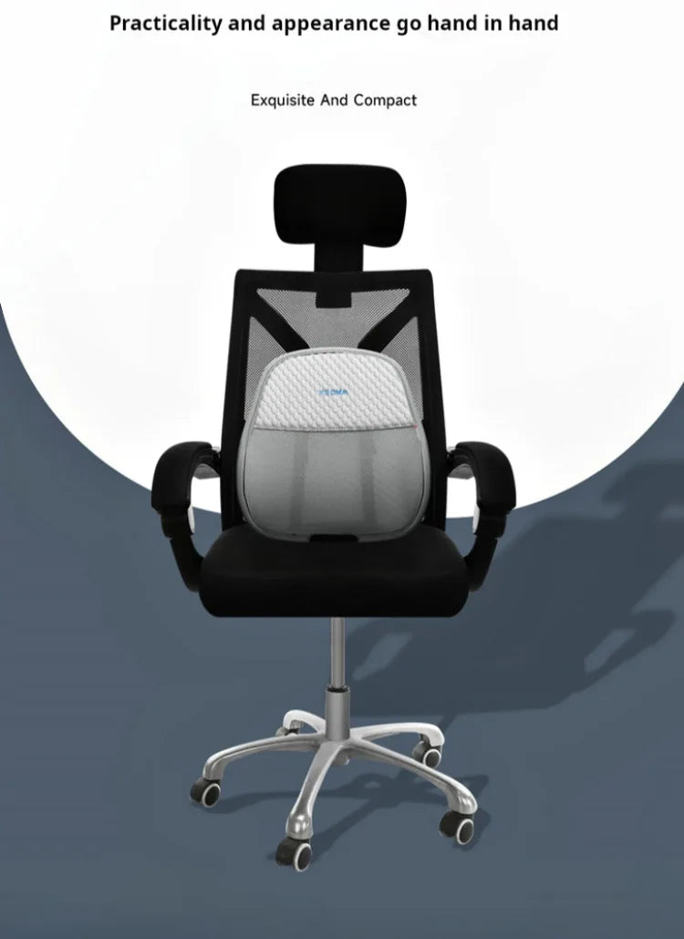 Car Chair Back Cusion Mesh Lumbar Anti-Fatigue Brace Elastic Cushion Massage Back Cushion Pad Support Summer Cool Breathable