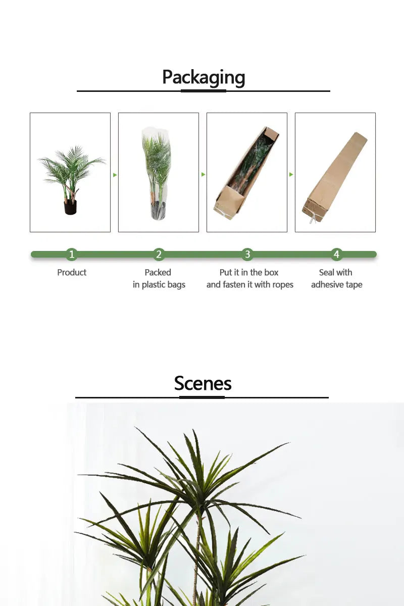 90-120cm Large Artificial Dracaena Plants Tropical Potted Tree Fake Plastic Palm Leaves Cycas Plant For Home Garden Indoor Decor