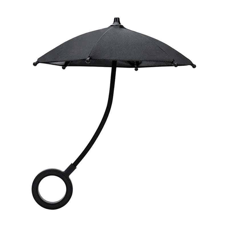 Magnetic Phone Umbrella for Sunlight Rain Universal Mobile Phone Sunshade Shield Umbrella for MagSafe for Outdoor Anti-Glare