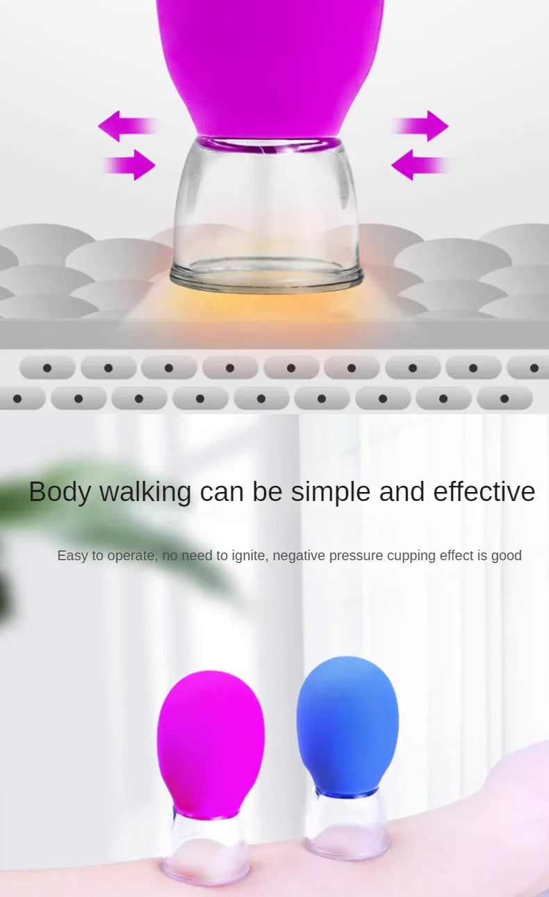 1/5/10pcs Silicone Massage Cupping For Body Face Neck Eye Cellulite Massager Vacuum Tank Body Facial Care Anti-aging Beauty Tool