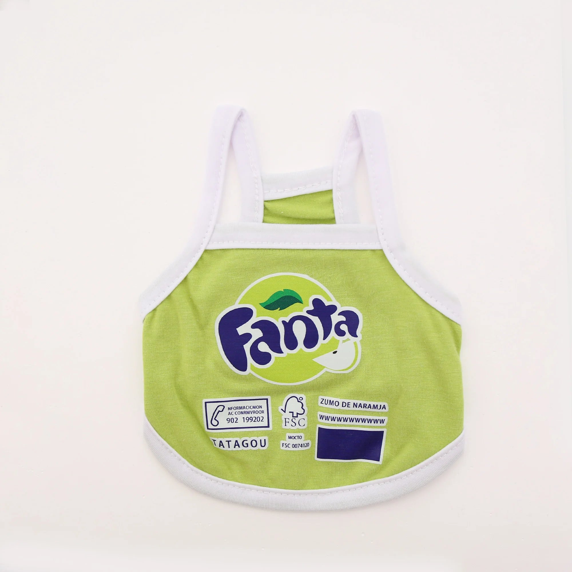 Summer new spring/summer cat and dog clothes thin style, western-style dopamine fruit soda suspender, cute vest style short styl