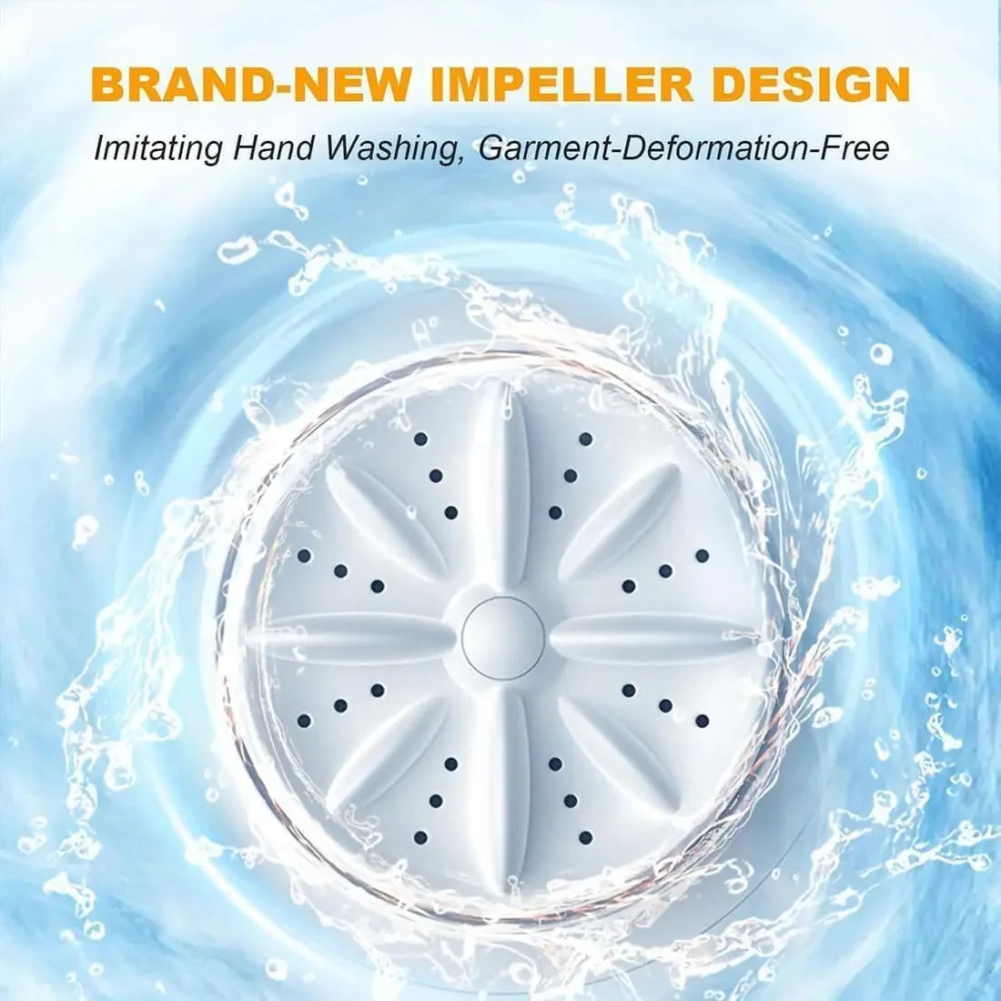 1L Mini Rechargeable Washing Machine