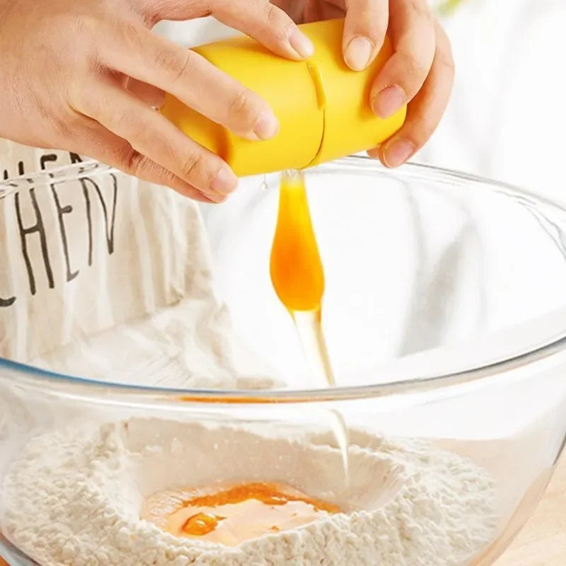 Plastic Egg Shell Opener Professional Manual Eggs Breaker Non-Stick Hand Eggshell Separator Multifunctional Kitchen Baking Tools