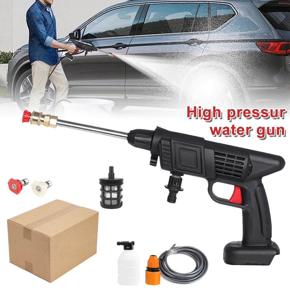 1500W Cordless Electric High Pressure Washer Rechargeable Car Wash Gun Electric Water Gun Foam Machine for Makita 18V Battery