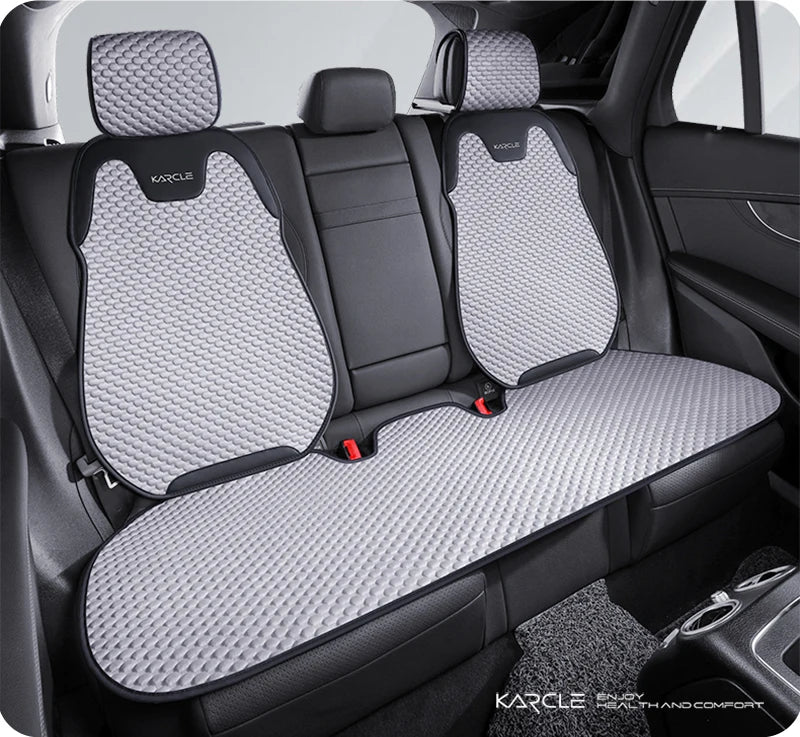 Universal Ice Silk Summer Car Seat Covers Breathable Car Seat Covers Full Set Sweat Absorption Auto Seat Cushion Car Accessories