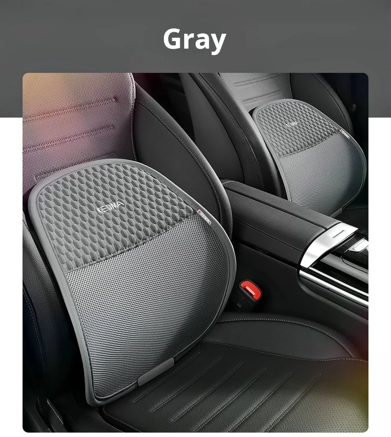 Car Chair Back Cusion Mesh Lumbar Anti-Fatigue Brace Elastic Cushion Massage Back Cushion Pad Support Summer Cool Breathable