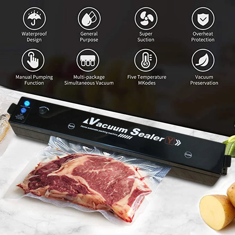 Vacuum Sealer Machine EU Plug Free Gift 10pcs Saver Bags