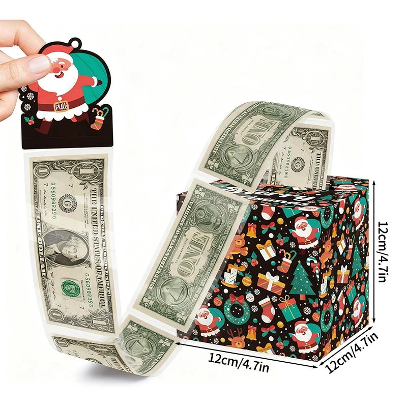 Christmas Money Gift Box Christmas Party Favors Gifts 2025 Navidad Suprise for Friends New Year Party Accessories