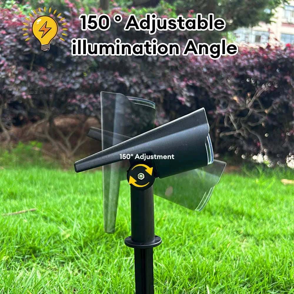 Ultra bright 7LED Solar Light Spotlights Outdoor Landscape Wall Light Waterproof 150° Adjustable Lawn Garden Yard Decor Lighting