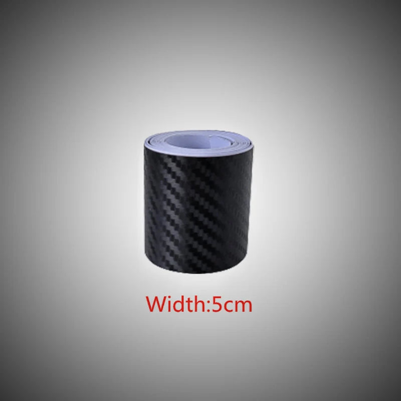 Nano Carbon Fiber Car Stickers DIY Paste Protector Strip Auto Door Sill Side Mirror Anti Scratch Tape Waterproof Protection Film