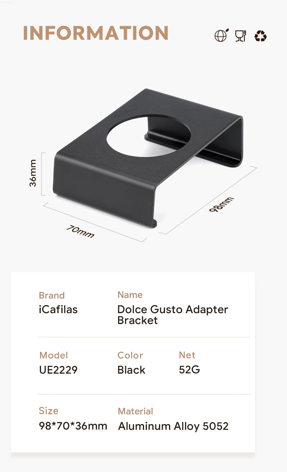 Refillable Coffee Adapter for Genio S & Piccolo