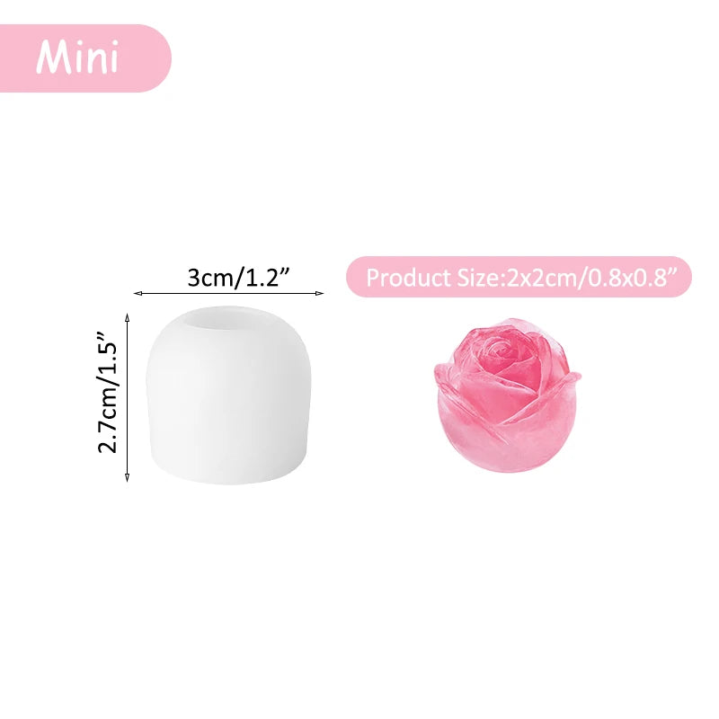 Valentine Day Flower Soft Silicone Rose Molds