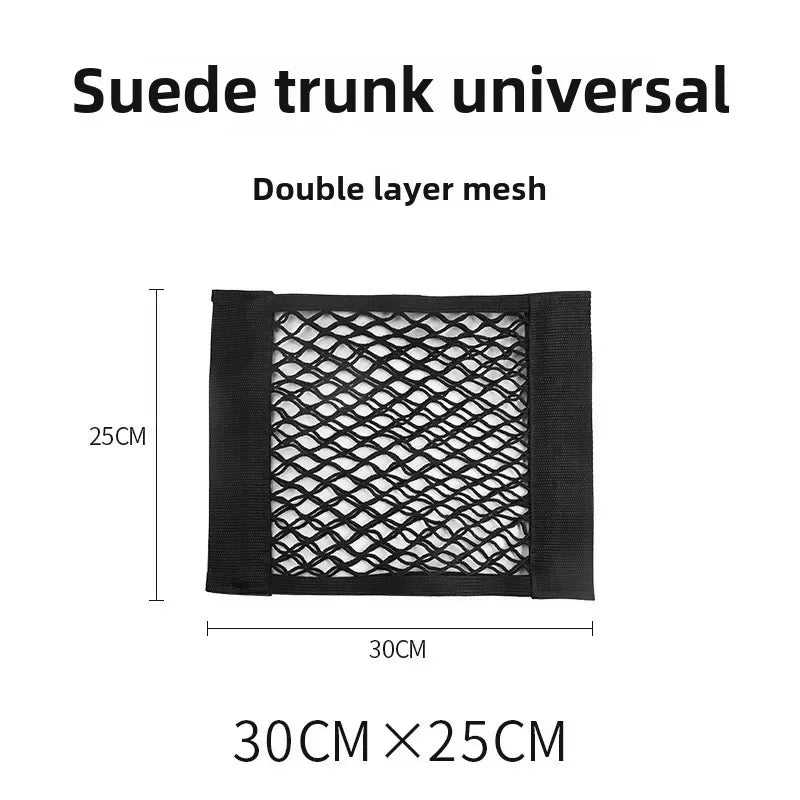 Car Back Rear Trunk Bag Organizer Mesh Net Auto Seat Back Storage Bag Pocket Universal Car Stowing Tidying Elastic String Net
