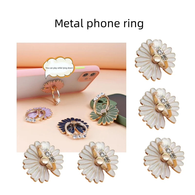 1pc Metal Mobile Phone Buckle Ring Fashion Mobile Phone Ring Buckle Bracket Mobile Phone Bracket Multifunctional Desktop Bracket