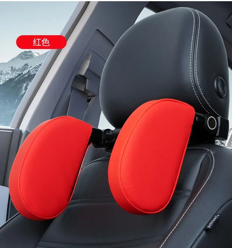 Car Neck Headrest Pillow Cushion Seat Memory Foam Pad Sleep Side Head Telescopic Support on Cervical Spine for Adults Child