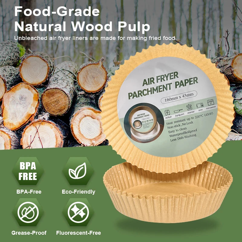 50/100Pcs Air Fryer Disposable Paper Liner