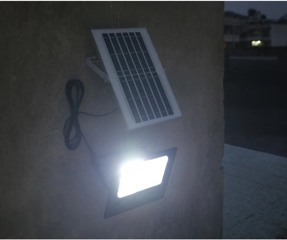 Outdoor Solar Lamps LED Lights Garden Lighting Floodlight IP67 Waterproof Stairs Wall Solar Light Dimming remote Control 3 model