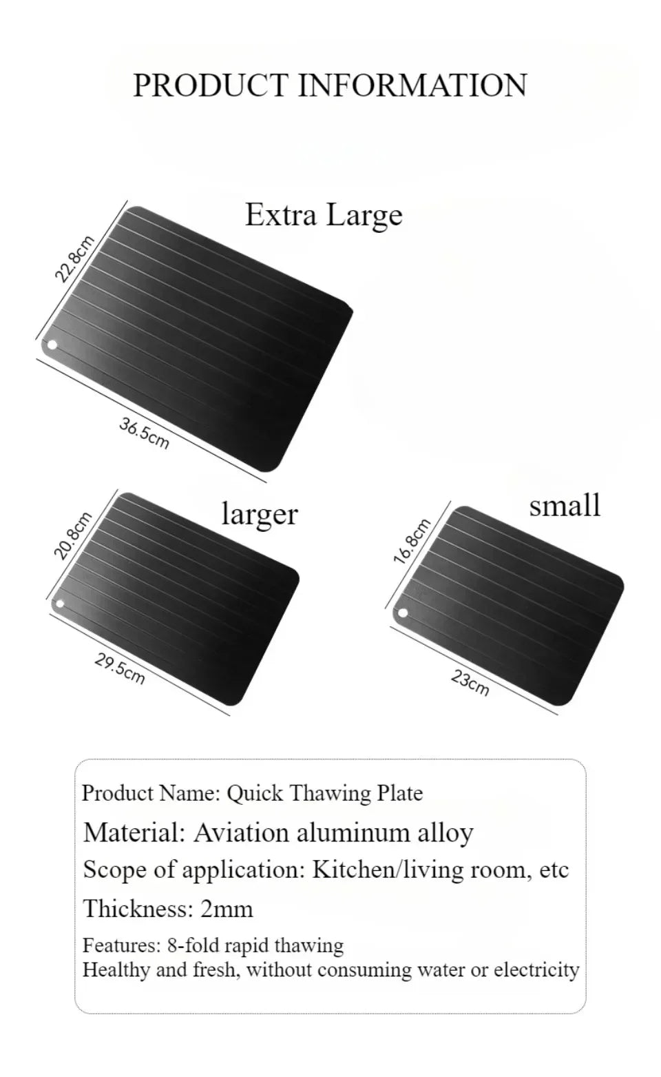 Quick Defrosting Plate Board