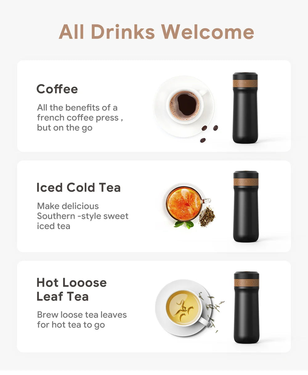 Portable Coffee Maker Stainless Steel