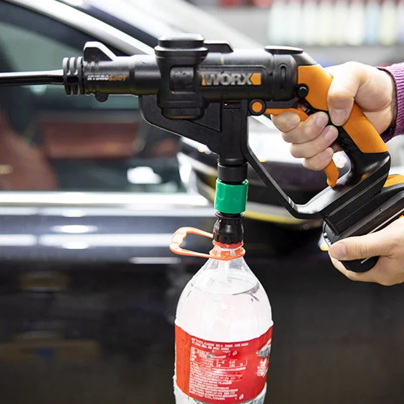 Lithium Battery Washer Gun With Coke Bottle High Pressure Washer Gun Hose Quick Connection Wash Car Cleaning Accessories
