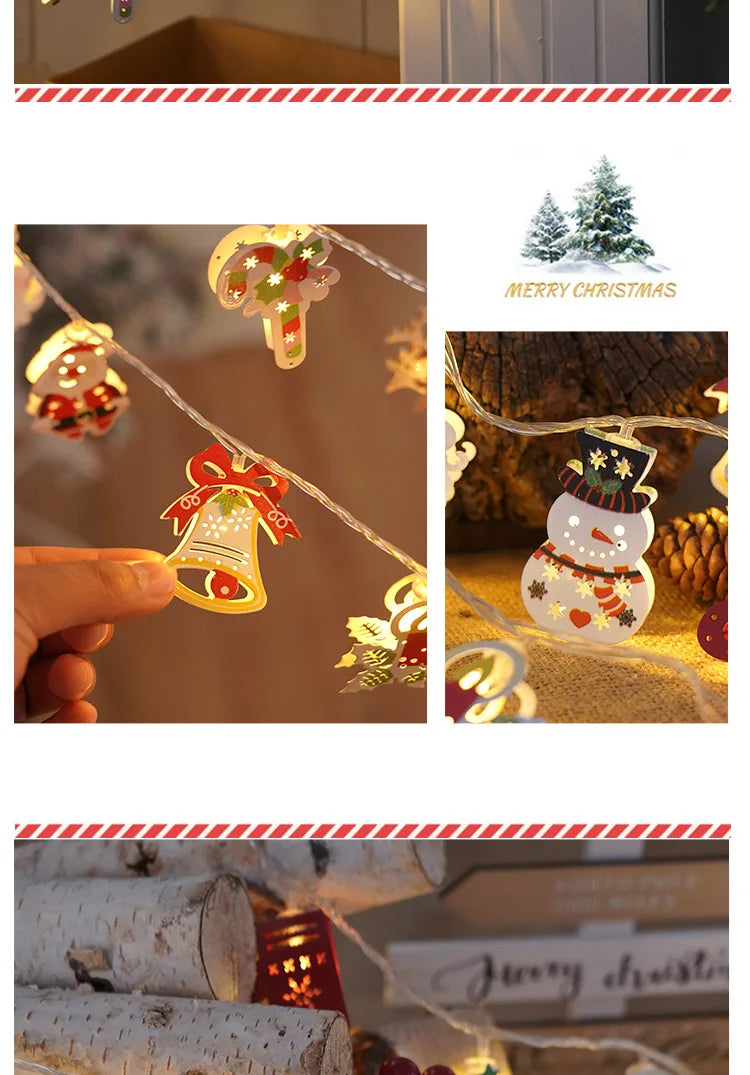 1.5/3M Christmas LED String Light Xmas Tree Hanging Lamp Fairy Light Garland FOR Home Decoration Ornament 2025 New Year Gifts