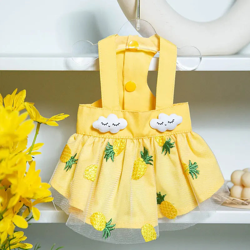 Dog Princess Dress Cute Pet Dog Mesh Dress Kitten Puppy Pet Skirt Summer Dog Dress Bow Lace Korean Poodle Chihuahua Dog Clothes