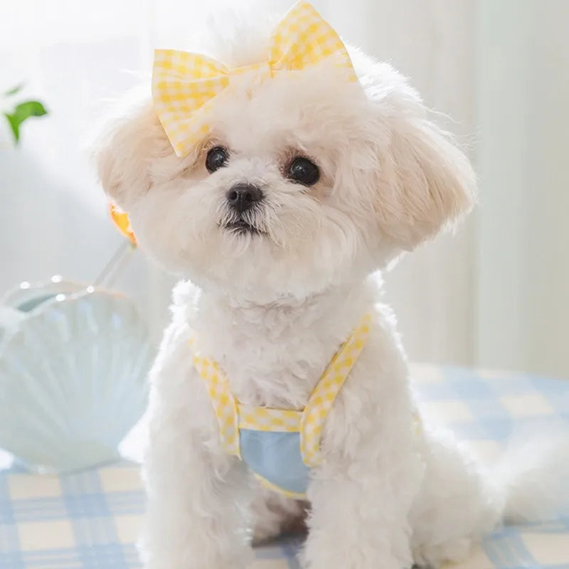 Puppy Summer Clothes Suspender Vest for Small Dogs 2025 Dog Clothing Chihuahua Dog Cooling Vest Love Relief Girls Dog T-Shirt